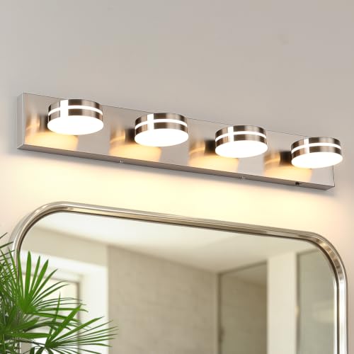 Brushed Nickel Vanity Lights for Bathroom 4