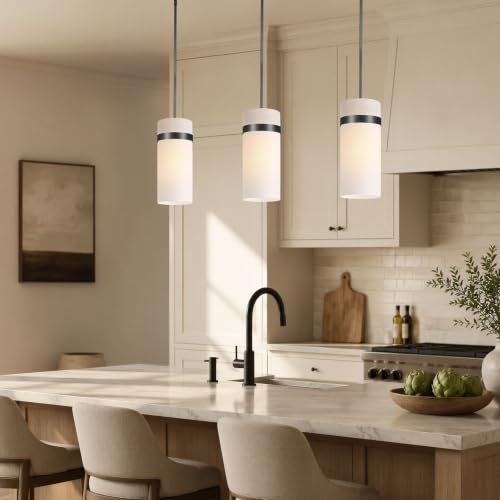 Hand Blown Frosted Glass Pendant Light