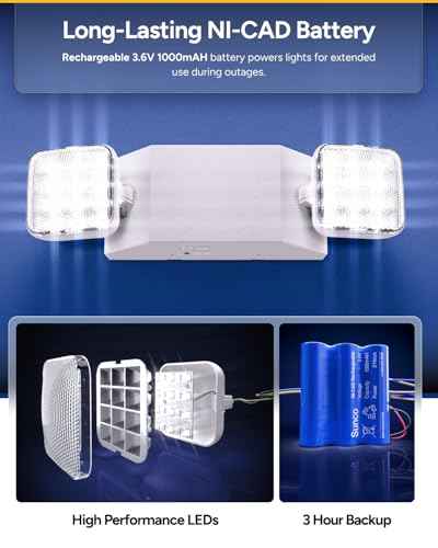 Sunco 12 Pack LED Emergency Lights for Outages (12 Count)