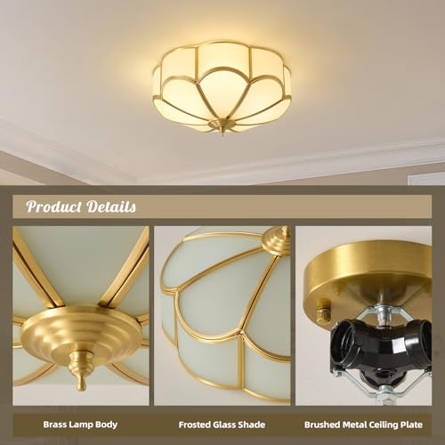 Gold Vintage Brass Ceiling Light