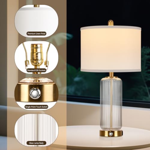 Modern 27" Touch Table Lamp Set of 2 (2 Count)