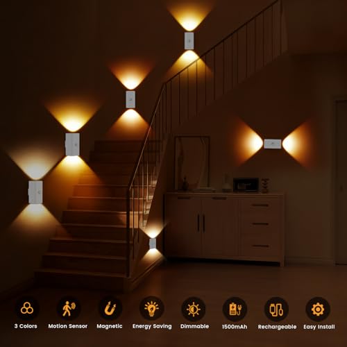 Rechargeable Motion Sensor Night Light Warm White (2 Count)