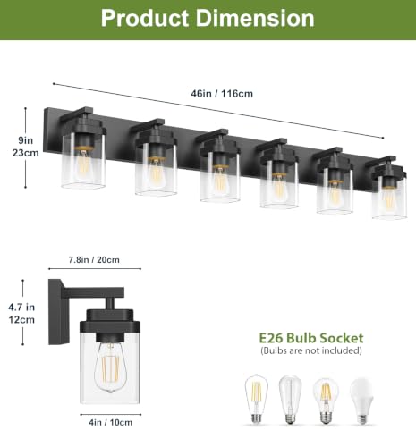 Black Bathroom Light Fixtures