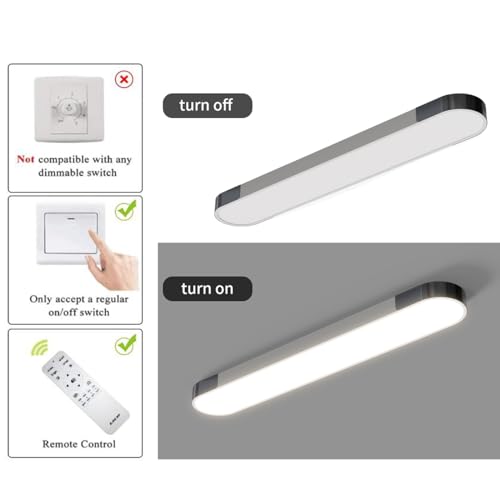 Dimmable LED Ceiling Light Modern Acrylic Linear LED Ceiling Lamp 39.4in Semi Flush Mount Wraparound Shape Lighting Fixture with Remote Control for Kitchen Dining Room