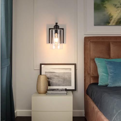 8 Inch Battery Operated Wall Sconces Set of 2 (2 Count)