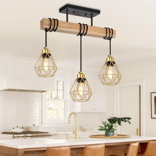 3 Lights Dining Room Light Fixture Over Table