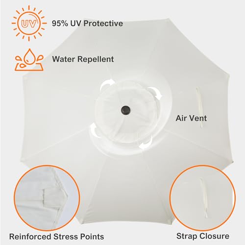 9ft Patio Umbrella Replacement Canopy