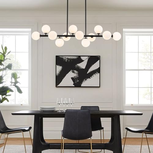 50 Inch Large Glass Globe Sputnik Chandelier