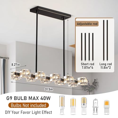 Modern Crystal Chandeliers for Dining Room