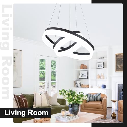 2 Ring Modern LED Chandelier