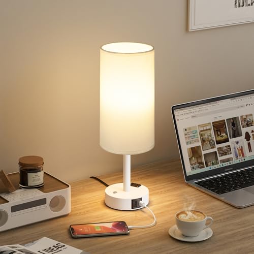 White Touch Bedside Lamp for Bedroom