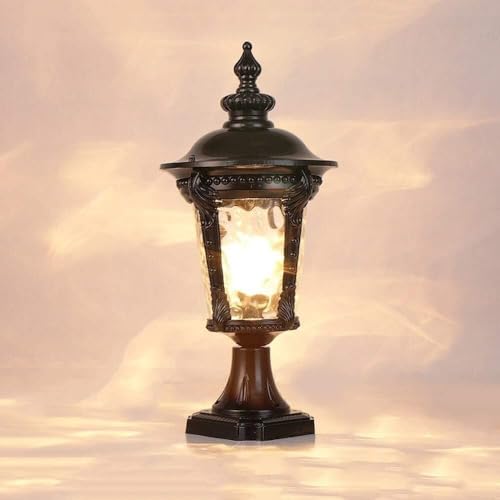 Traditional Outdoor Retro Pillar Light Classical Courtyard Column Lights Villas Door Aisle Garden Post Lamp Terrace Landscape Decorative Lighting Streetlights