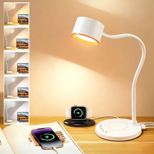 Desk lamp with 2 USB Charging Ports