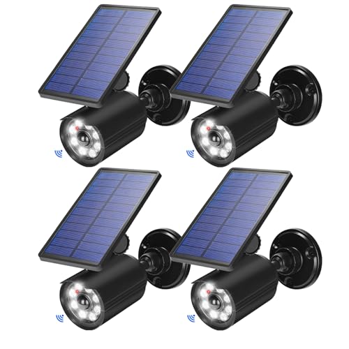 Solar Lights Outdoor Motion Sensor Flood Lights 2000LM IP67 Waterproof Security Spot Lights for Yard Garden Patio 4 Pack (4 Count)