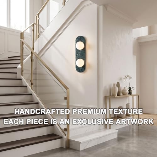 Modern Green Marble Wall Sconce