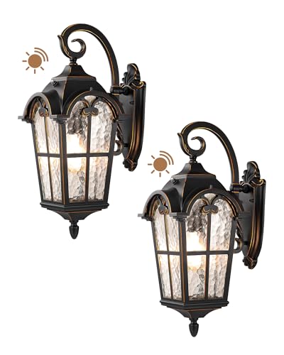Dusk to Dawn Outdoor Wall Light (2 Count)
