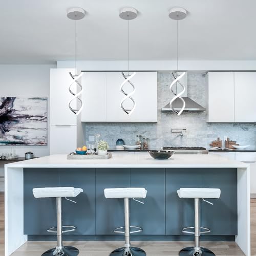 Spiral Led Pendant Light Fixture