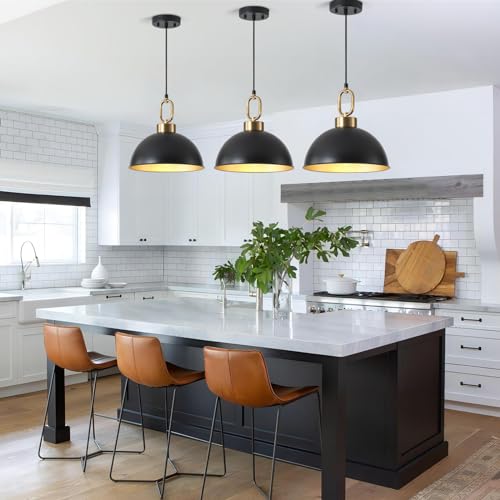 2 Pack Black Hanging Pendant Light Fixture (2 Count)