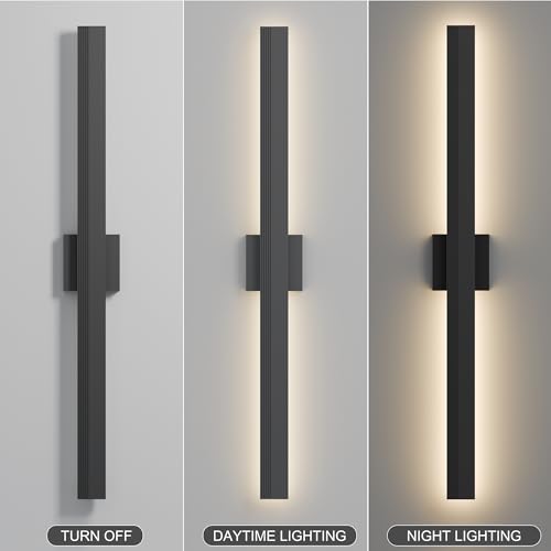 Aluminum 39 in Long Outdoor Wall Light Fixture