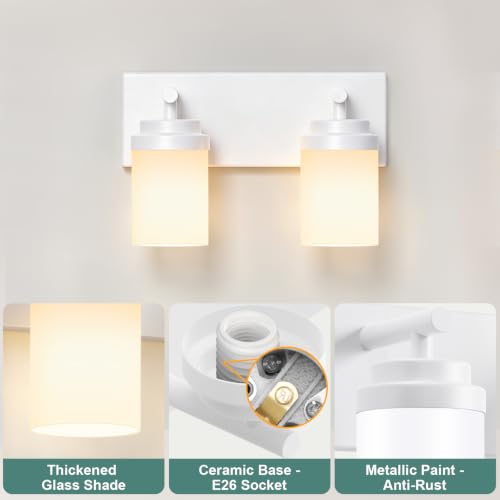 Bathroom Light Fixture White