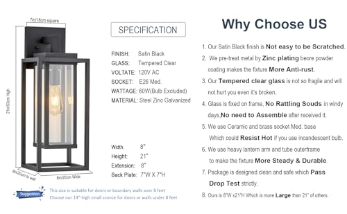 21" Double Cage Outdoor Wall Light (2 Count)