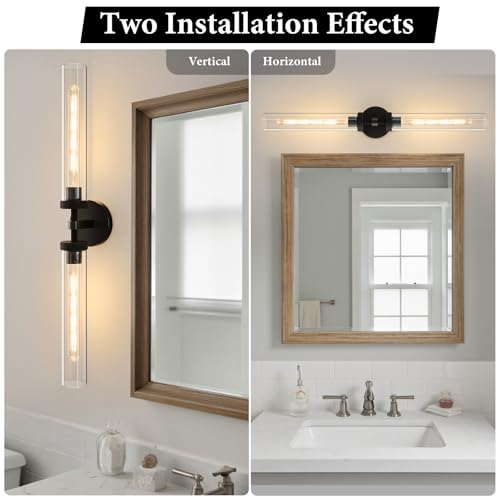 Knurled Brass Tube Wall Sconce