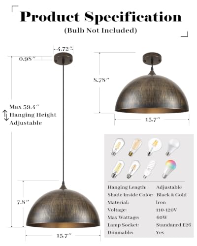 Brass Pendant Lights Kitchen Island