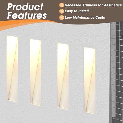 3W 3000K Recessed Step Light