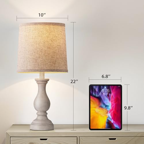 22" Farmhouse Table Lamps Set of 2 (2 Count)