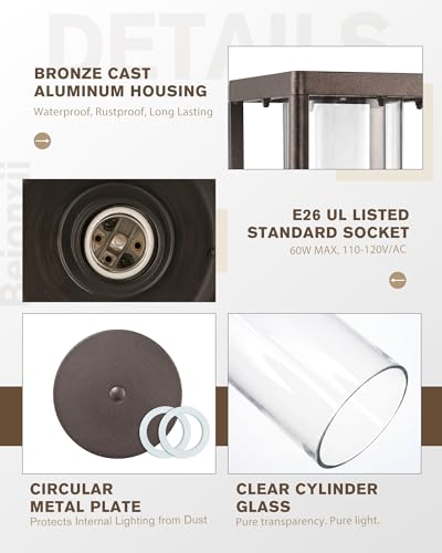 Outdoor Post Lights (2 Count)