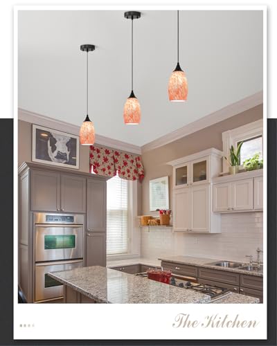 Vintage Art Burgundy Pendant Lighting