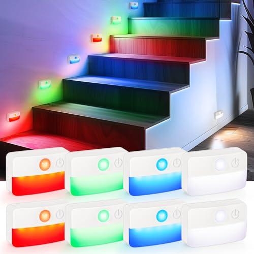 8 Pack Motion Sensor Stair Lights for Indoor (8 Count)