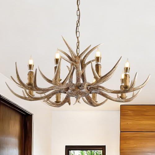 Antlers Chandelier 8 Light