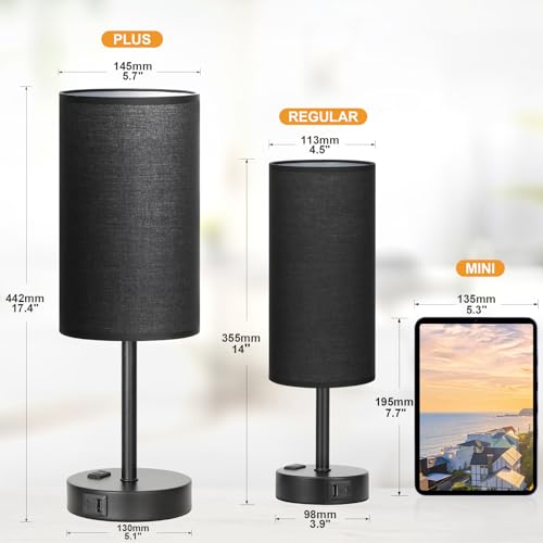 Touch Bedside Table Lamps Set of 2