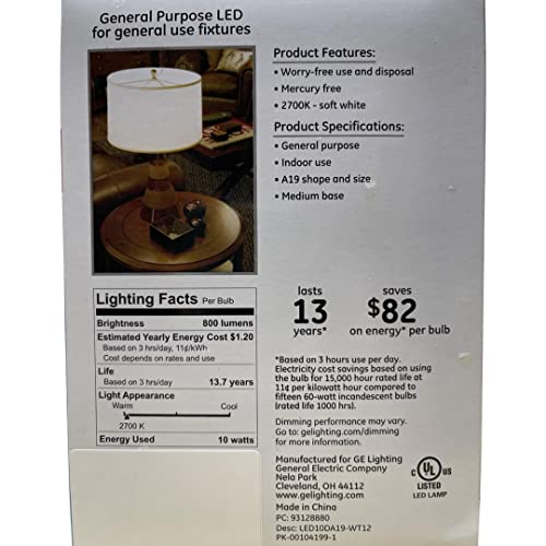 Soft White 60 Watt Replacement LED Light Bulbs (12 Count)