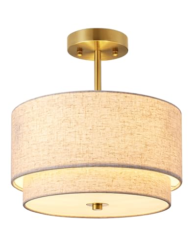 12.6Inch Semi Flush Mount Ceiling Light