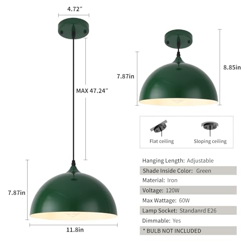 Farmhouse Pendant Light (2 Count)