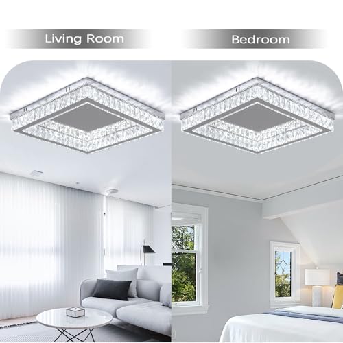 Modern Square Crystal Chandelier