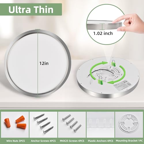 12 Inch Selectable CCT LED Round Flat Panel Light