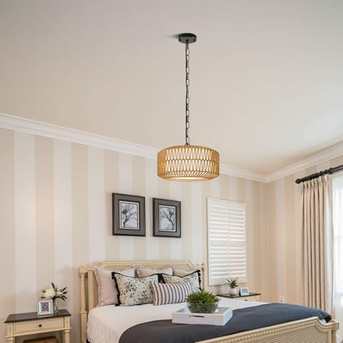 9" 52" Height Adjustable Farmhouse Chandelier Light Fixture