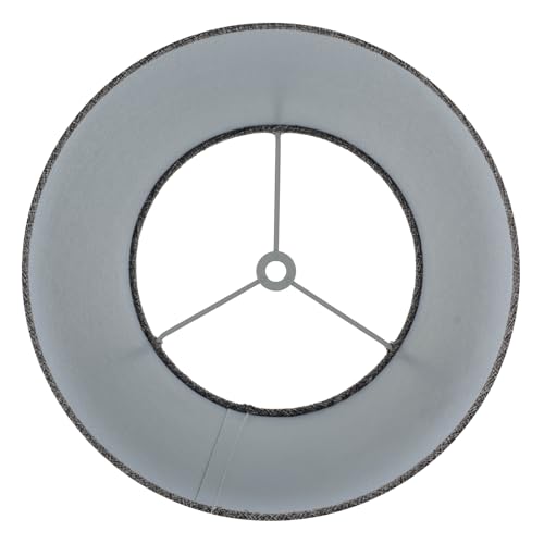 Set of 2 Medium Gray Spider Fitter Replacement Lamp Shades for Table Lamps (2 Count)