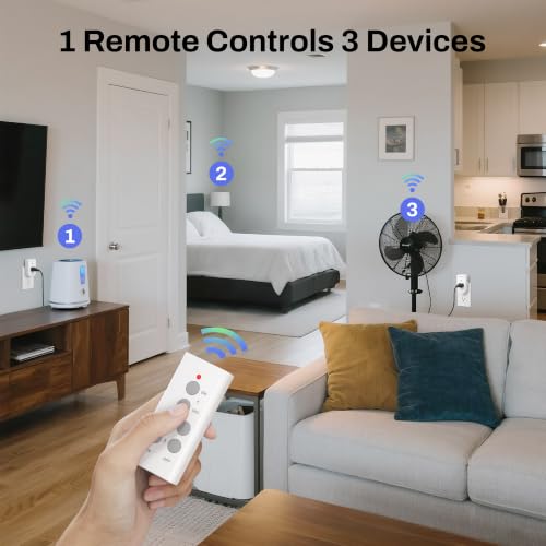 Wireless Remote Control Outlet Electrical Switch for Lights