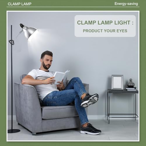 30 Pack 5.5 Inch Clamp Lamp Light with Aluminum Reflector (30 Count)