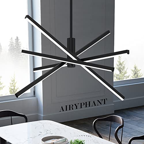 Black LED Chandelier for Dining Room