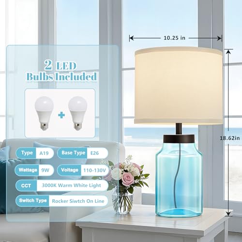 Coastal Fillable Table Lamps (2 Count)
