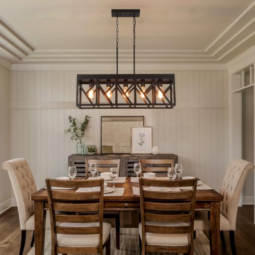 Rustic Farmhouse Metal Kitchen Island Lighting