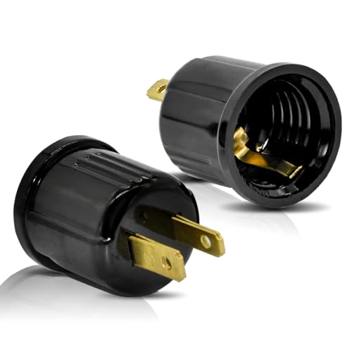 Outlet to Socket Adapter (2 Count)