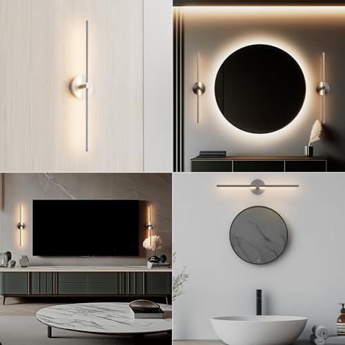 24 Inch LED Indoor Linear Wall Sconces Set of Two (2 Count)