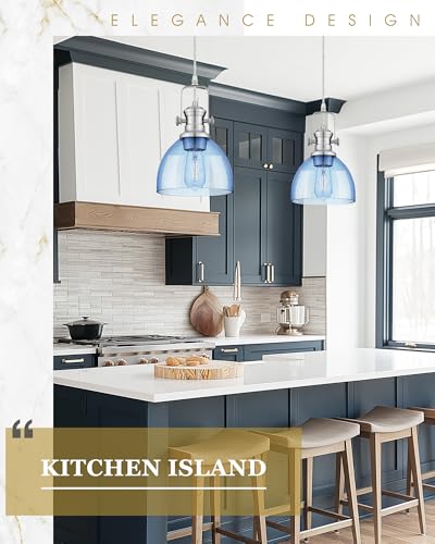 7.5" Brushed Nickel Pendant Lights Kitchen Island