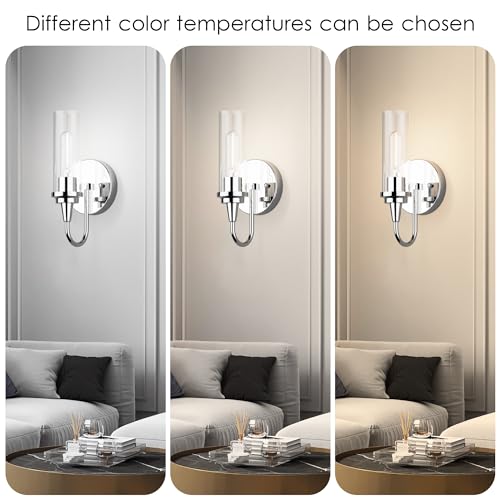 Chrome Wall Sconces Set of Two (2 Wall Sconces)